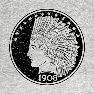 AMERICAN DOLLAR COIN VINTAGE 1908 T-Shirt